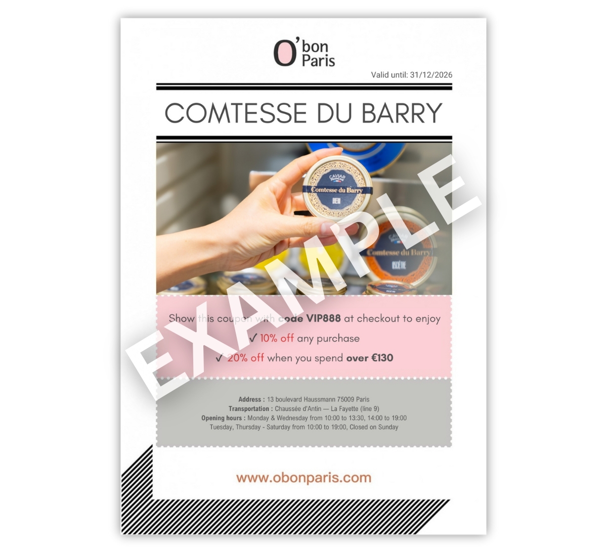 Paris shopping souvenir discount