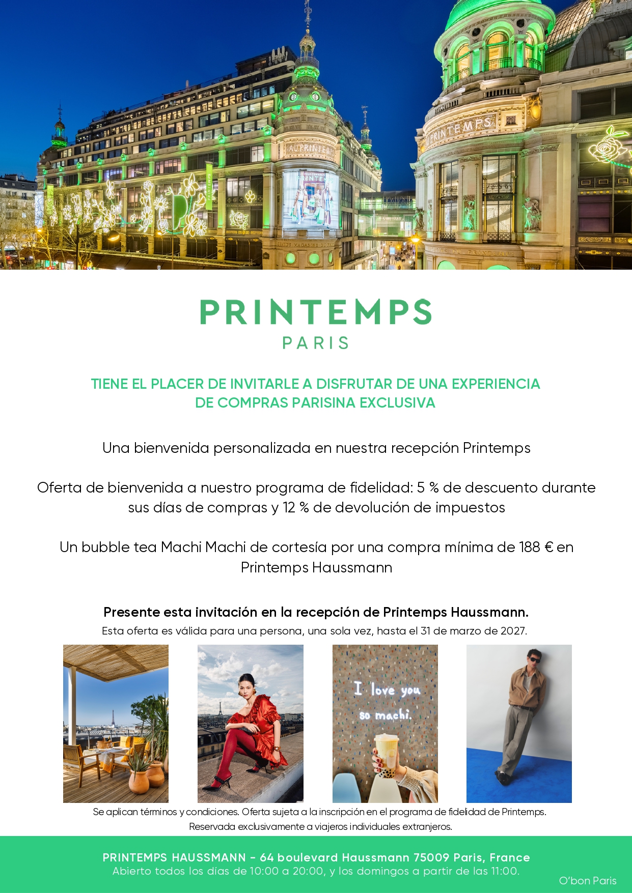 Le Printemps Paris discount