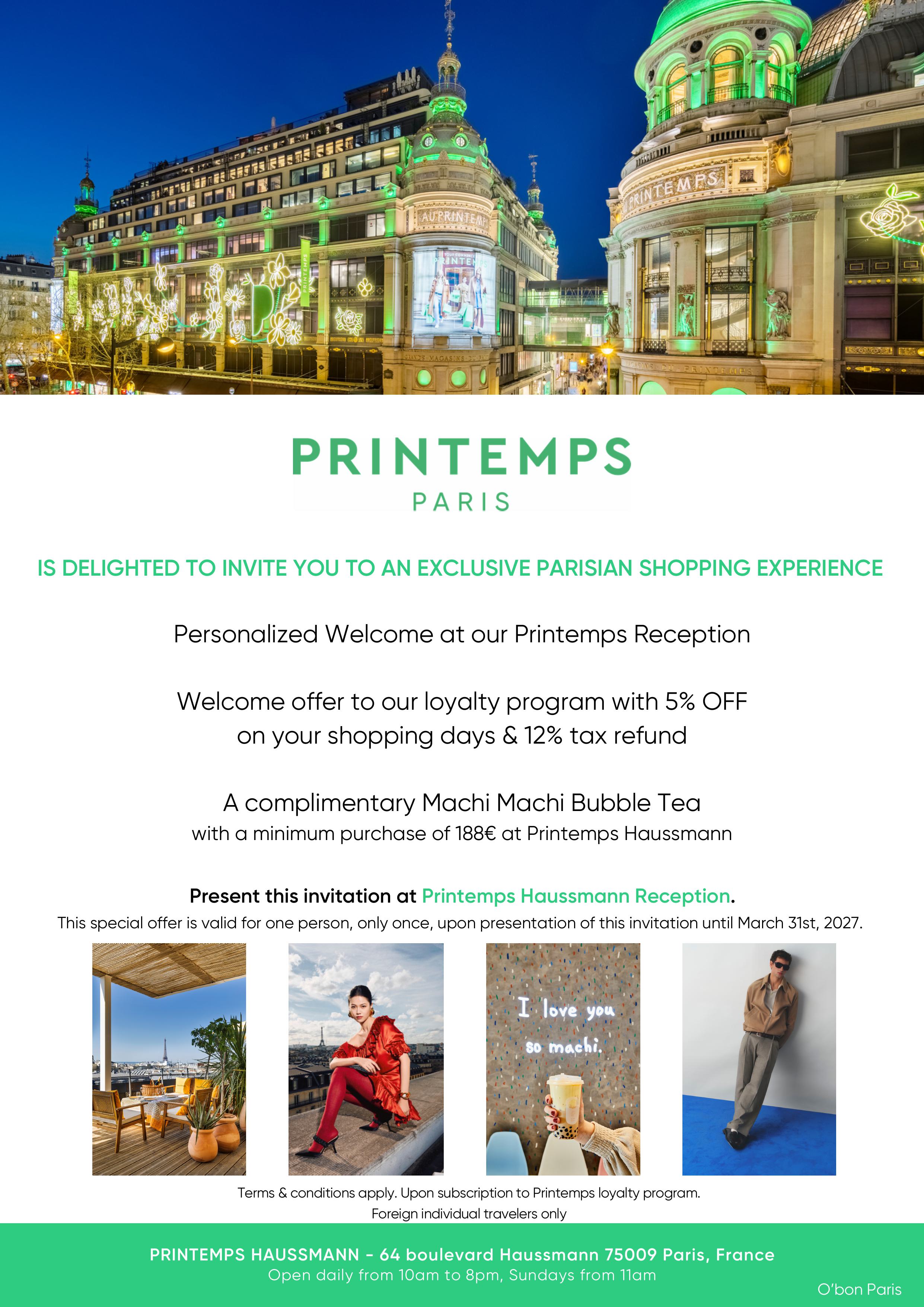 Le Printemps Paris discount