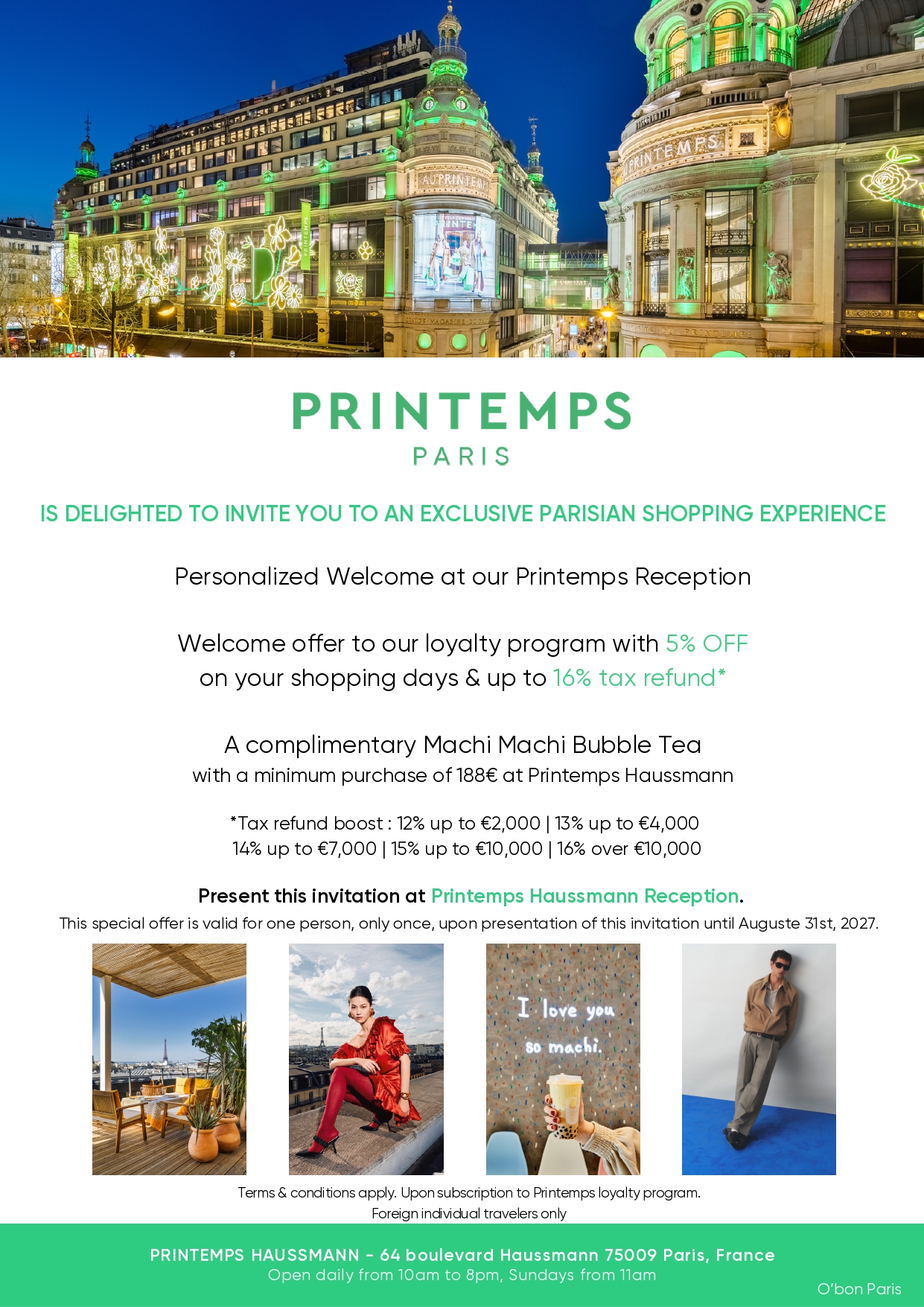 Le Printemps Paris discount