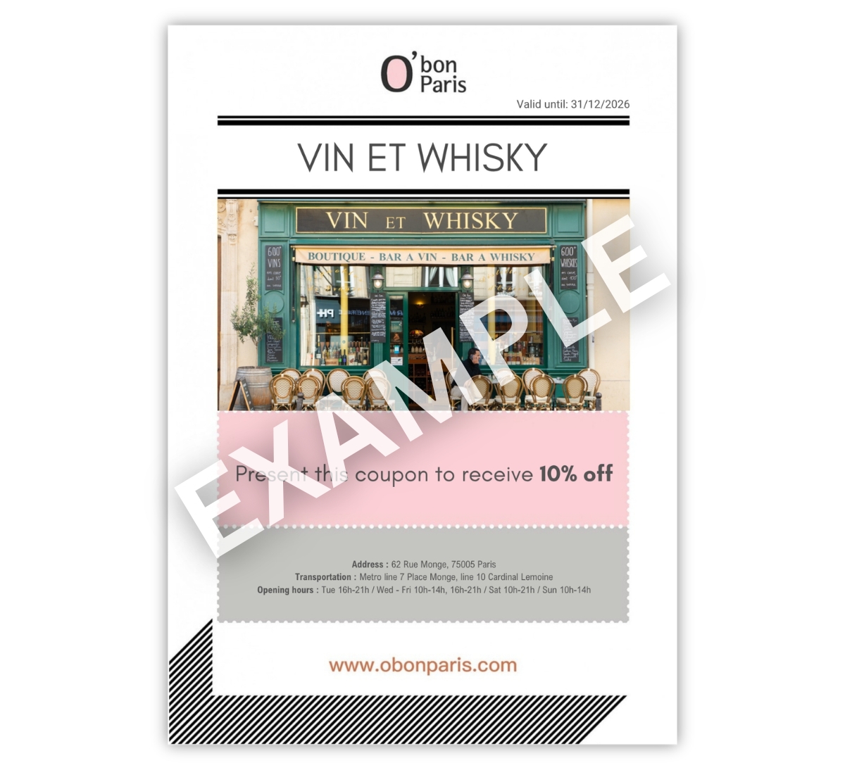 vins & Whisky discount Paris