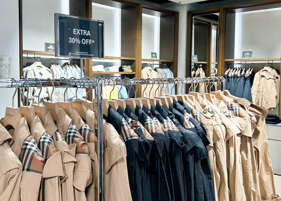 Classic plaid trench coat