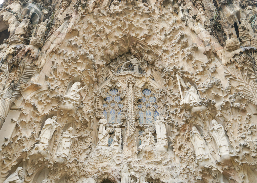 Barcelona Gaudi Sagrada Familia sculptures