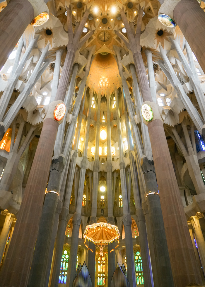 Barcelona Gaudi Sagrada Familia interior
