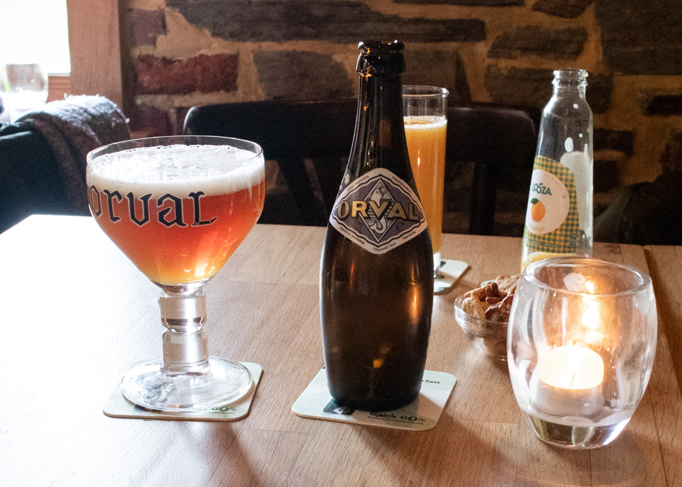 Orval Abbey beer in Belgium