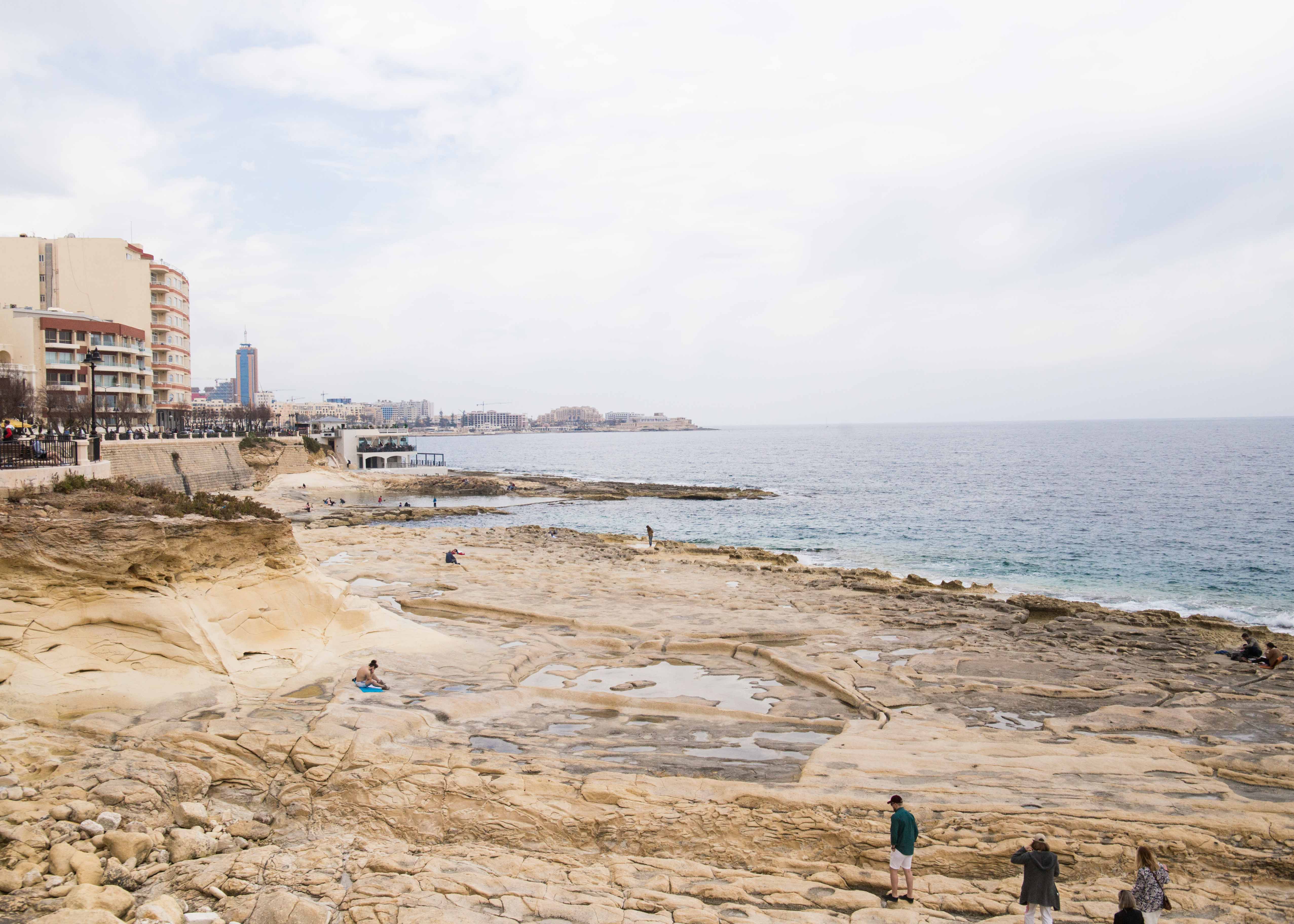 Restaurants and bars around The Roman Baths, Malta, Place to chill out