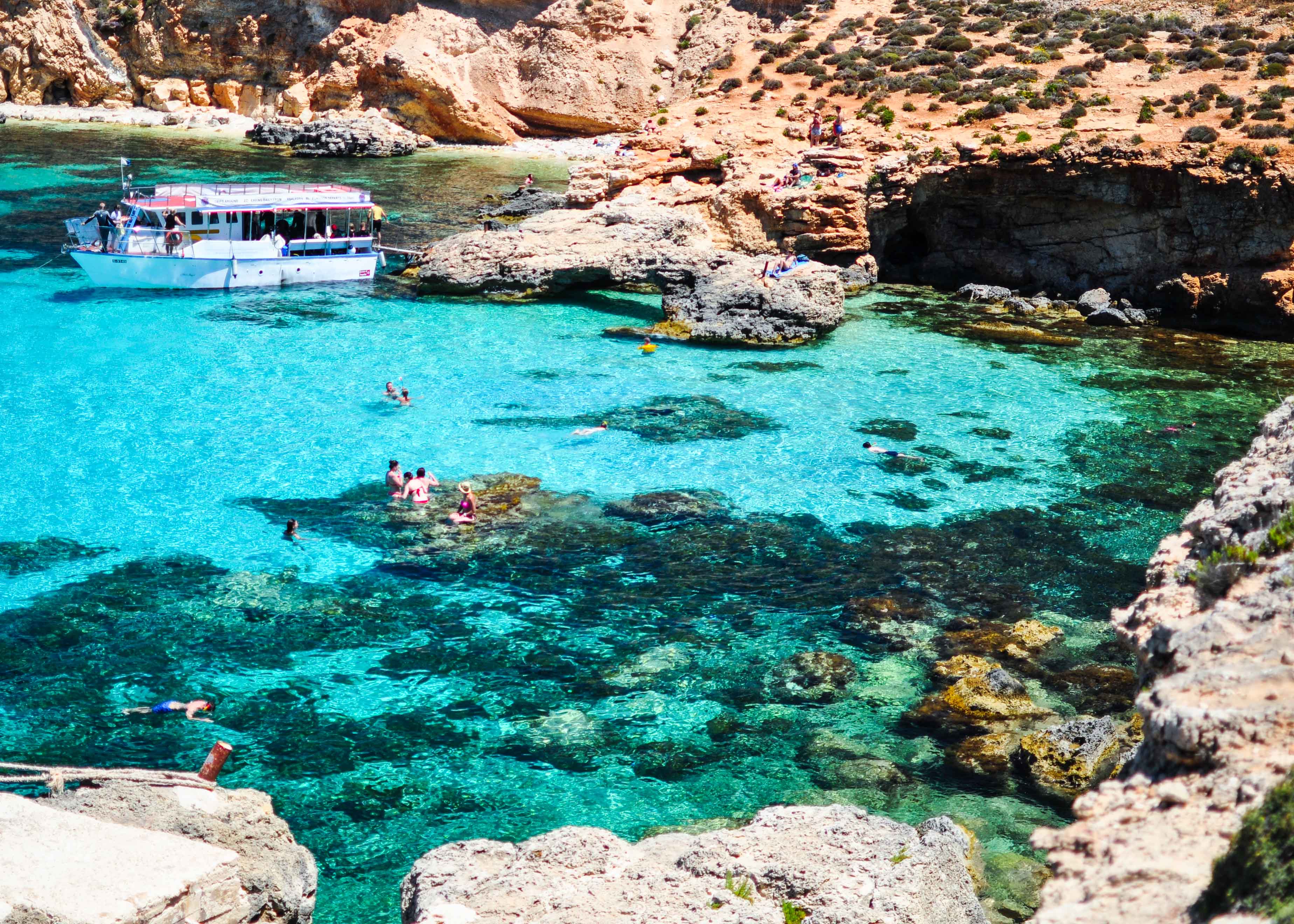 Where to spend summertime in Europe? Malta, Blue Lagoon, Comino Island