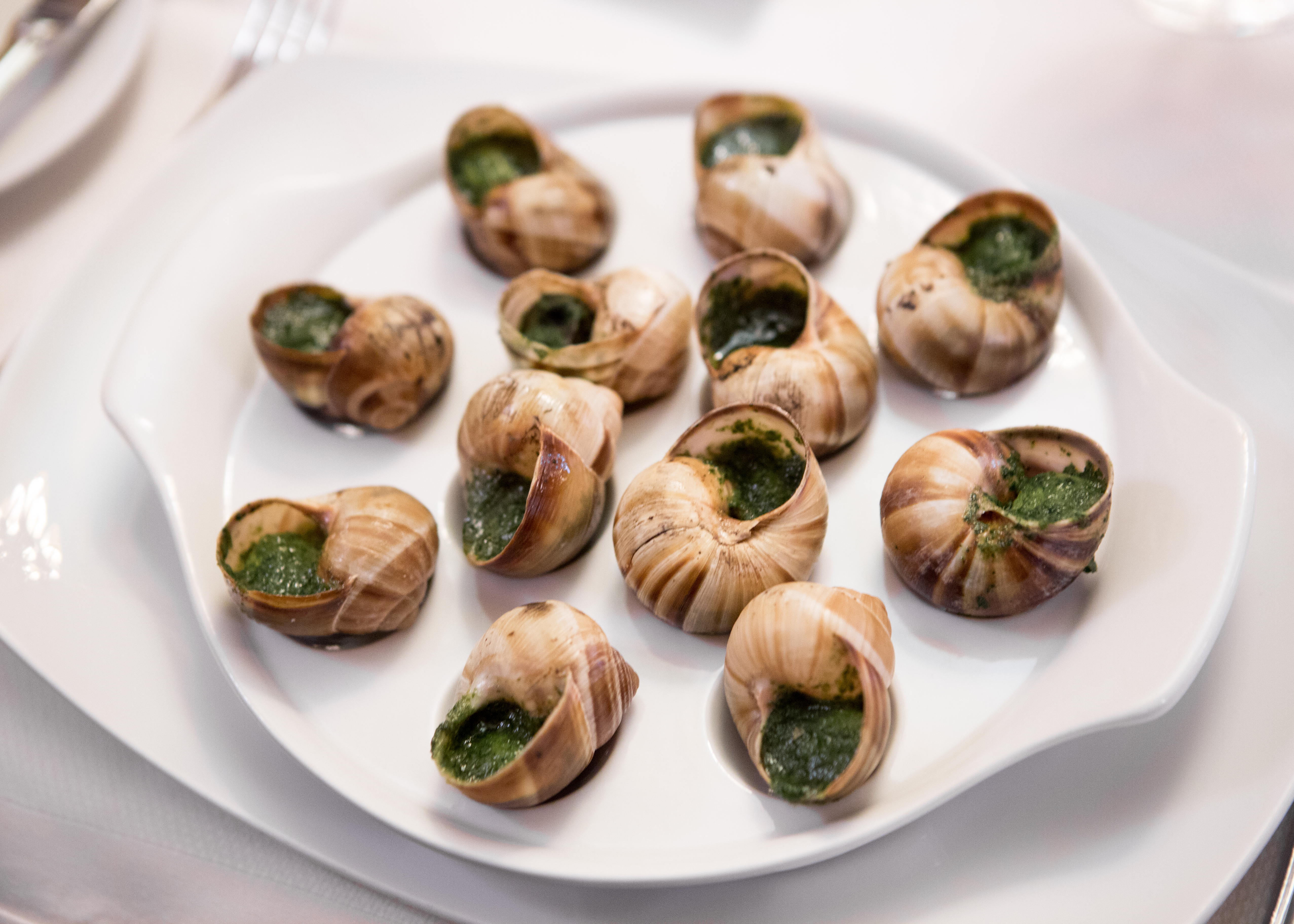 อาหารฝรั่งเศส Escargots de Bourgogne