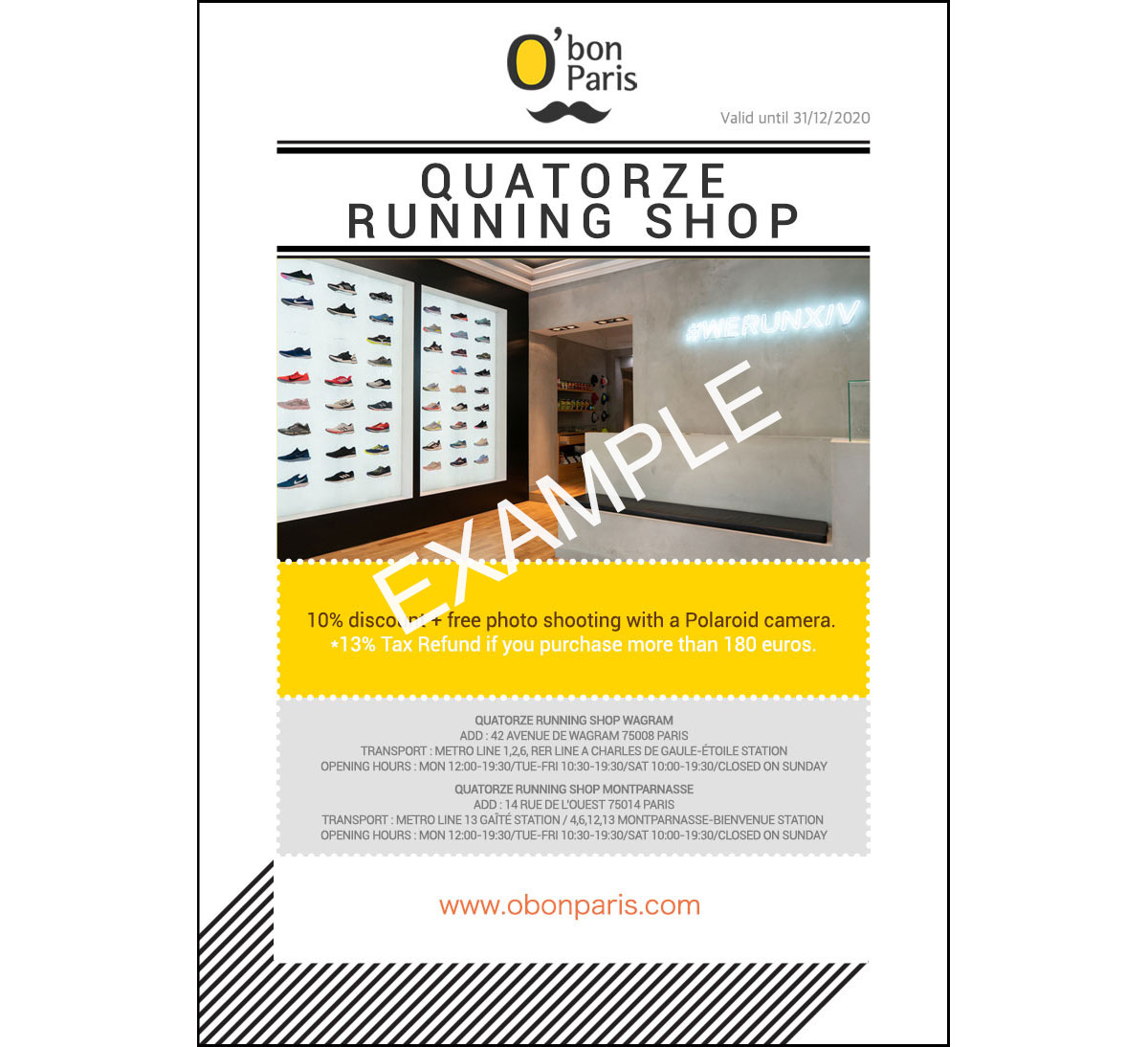 Quatorze Running Shop coupon