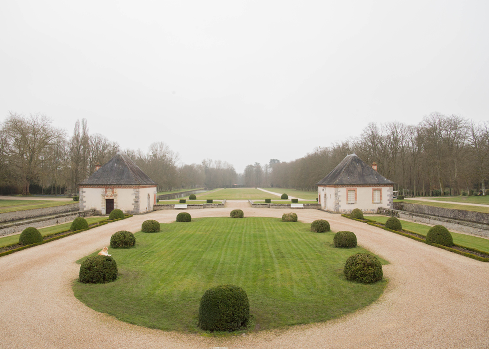 สวนของปราสาท Chateau de Bourron