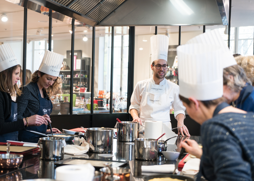 เรียนทำอาหารที่ Galeries Lafayette ฝรั่งเศส