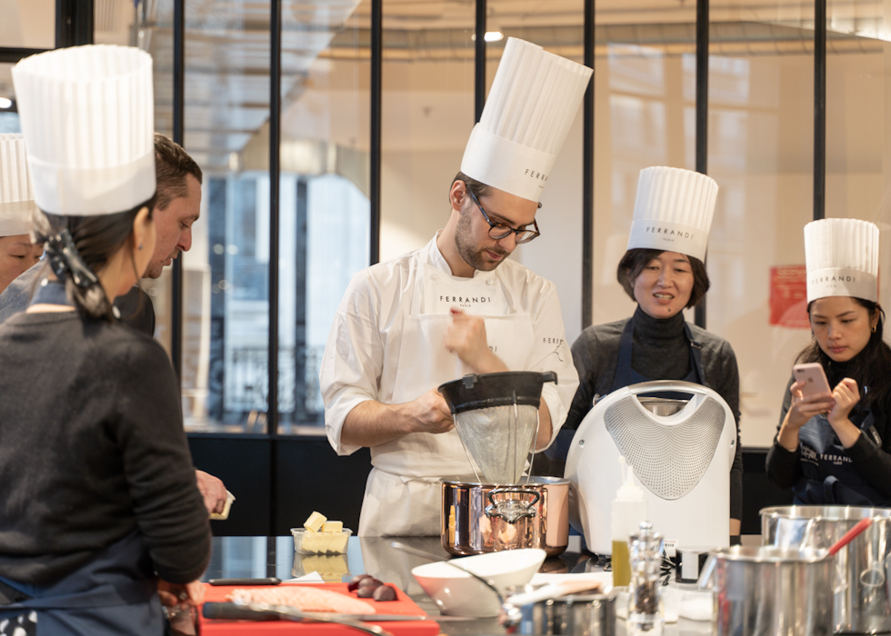 Culinary Master-Class, Ferrandi Paris Galeries Lafayette คลาสเรียนทำอาหารในปารีส