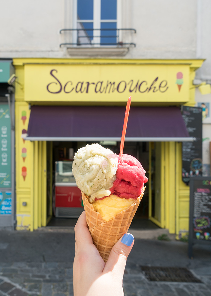 SCARAMOUCHE, мороженое на Монмартре