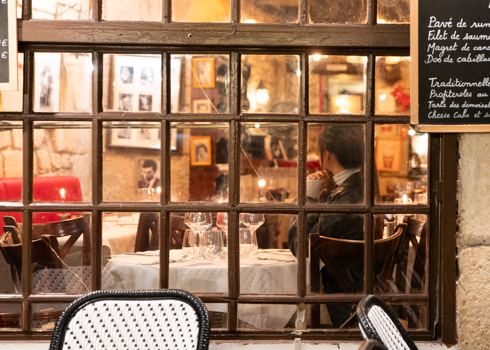 French restaurant rue Mouffetard