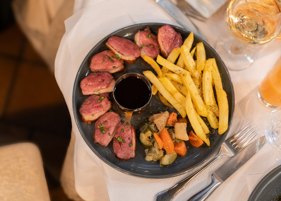 magret de canard french dish