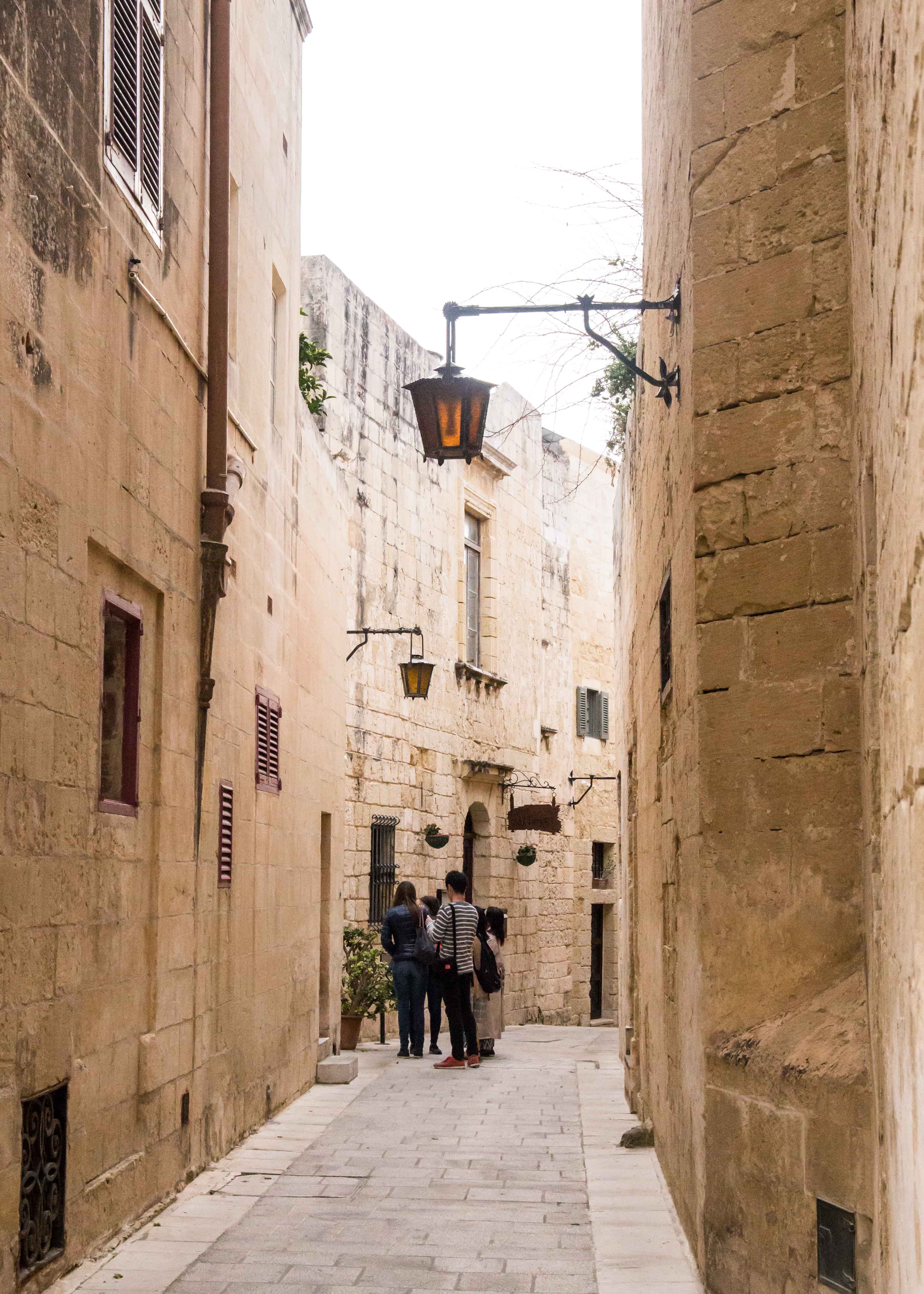 姆迪娜街道，马耳他，古老的都城