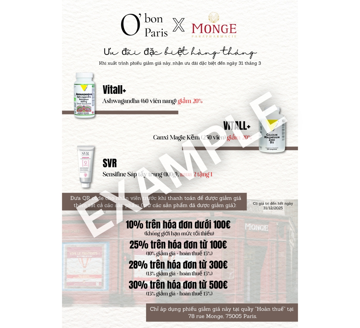 Mua dược mỹ phẩm Ph&aacute;p