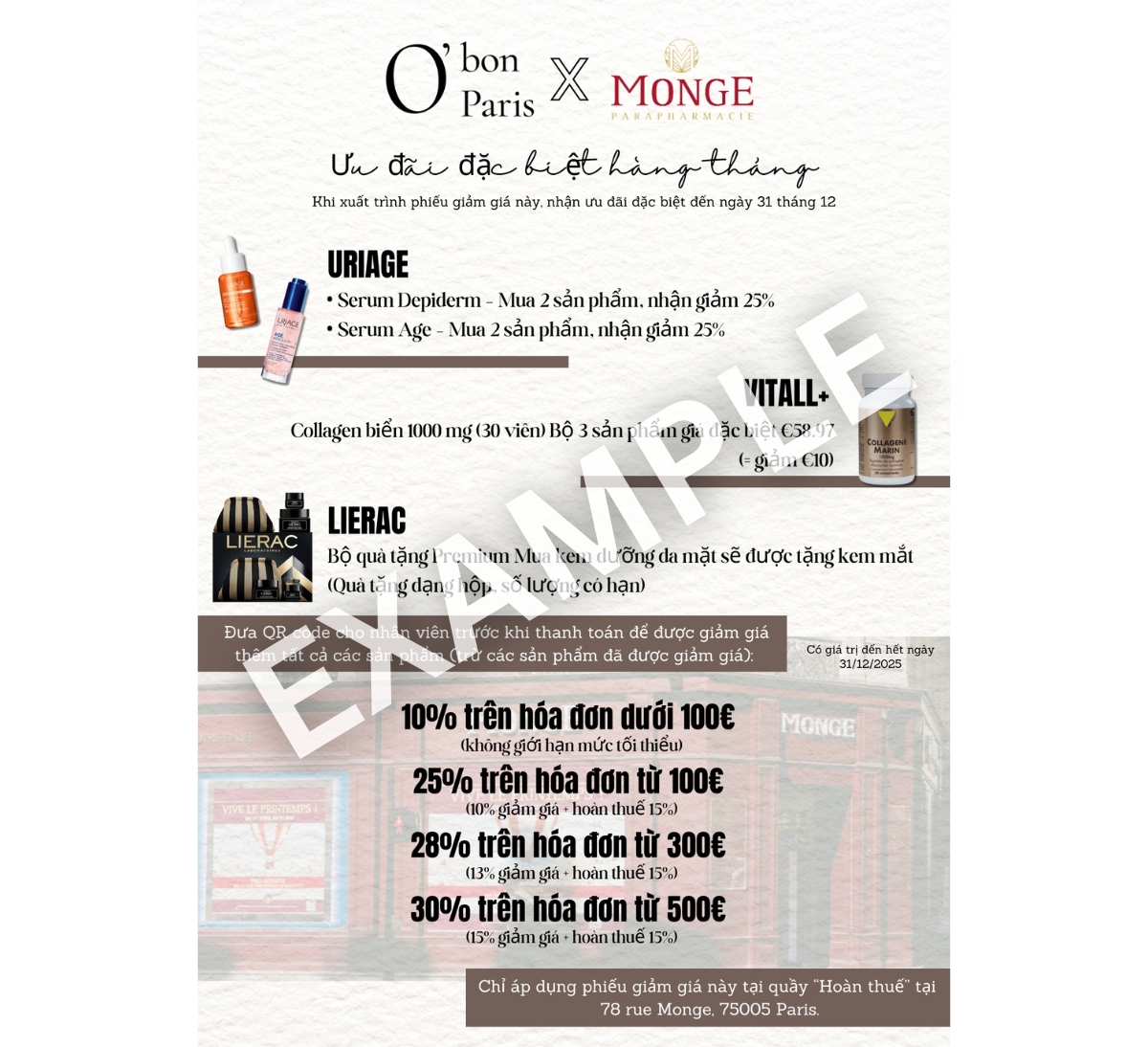 Mua dược mỹ phẩm Pháp