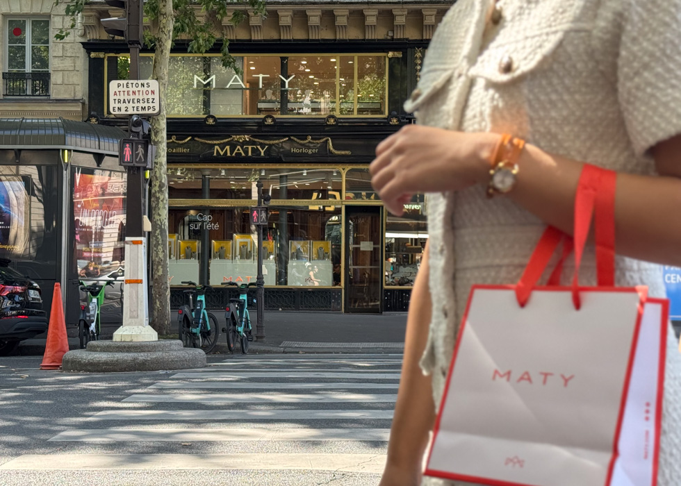 Luxury shopping Paris jewerly Maty