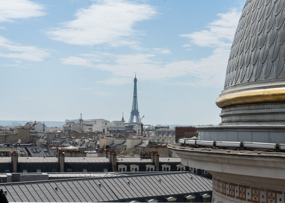 Printemps Haussmann 7th floor Eiffel Tower view