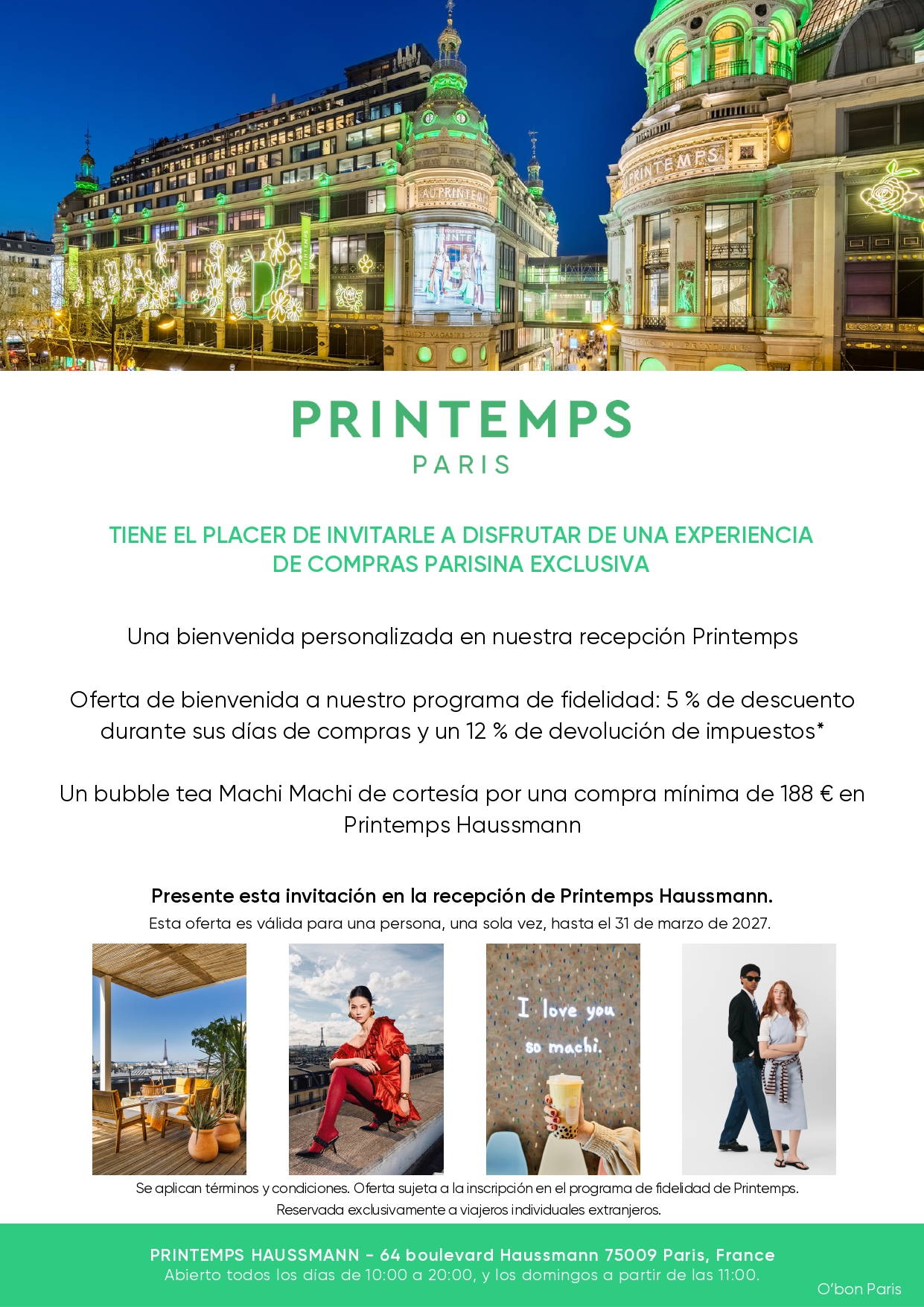 Le Printemps Paris discount
