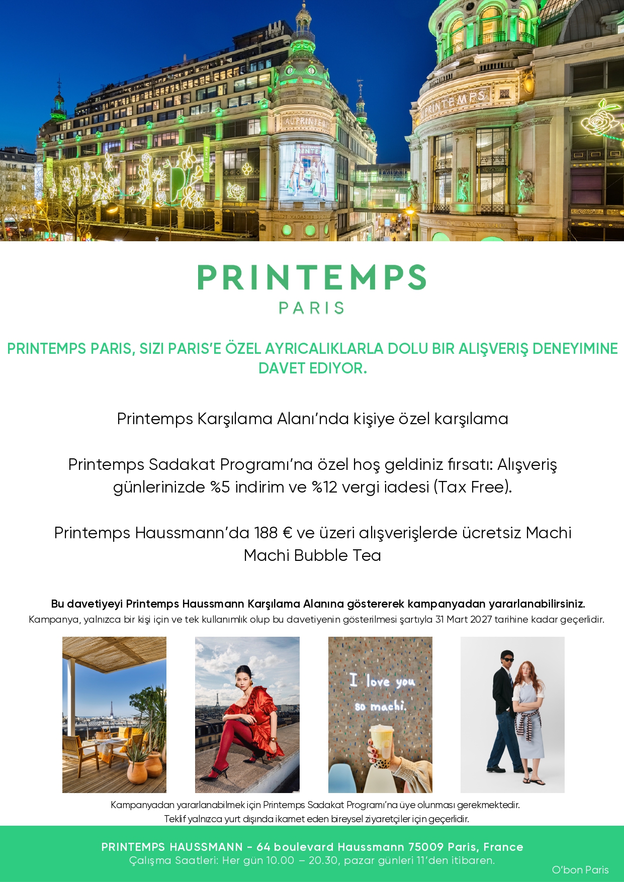 Le Printemps Paris discount