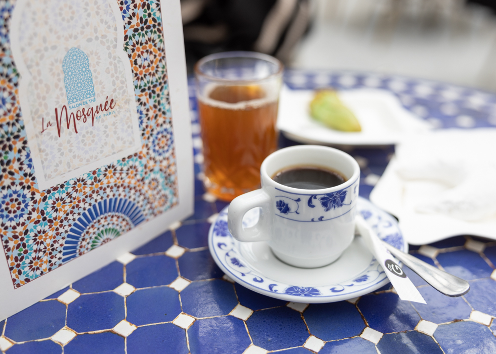 Mosque of paris tea coffee break