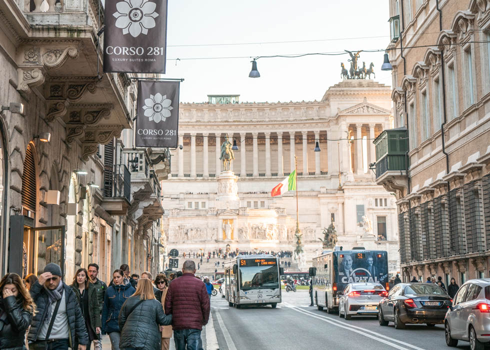 Rome VIA DEL CORSO SHOPPING STREET
