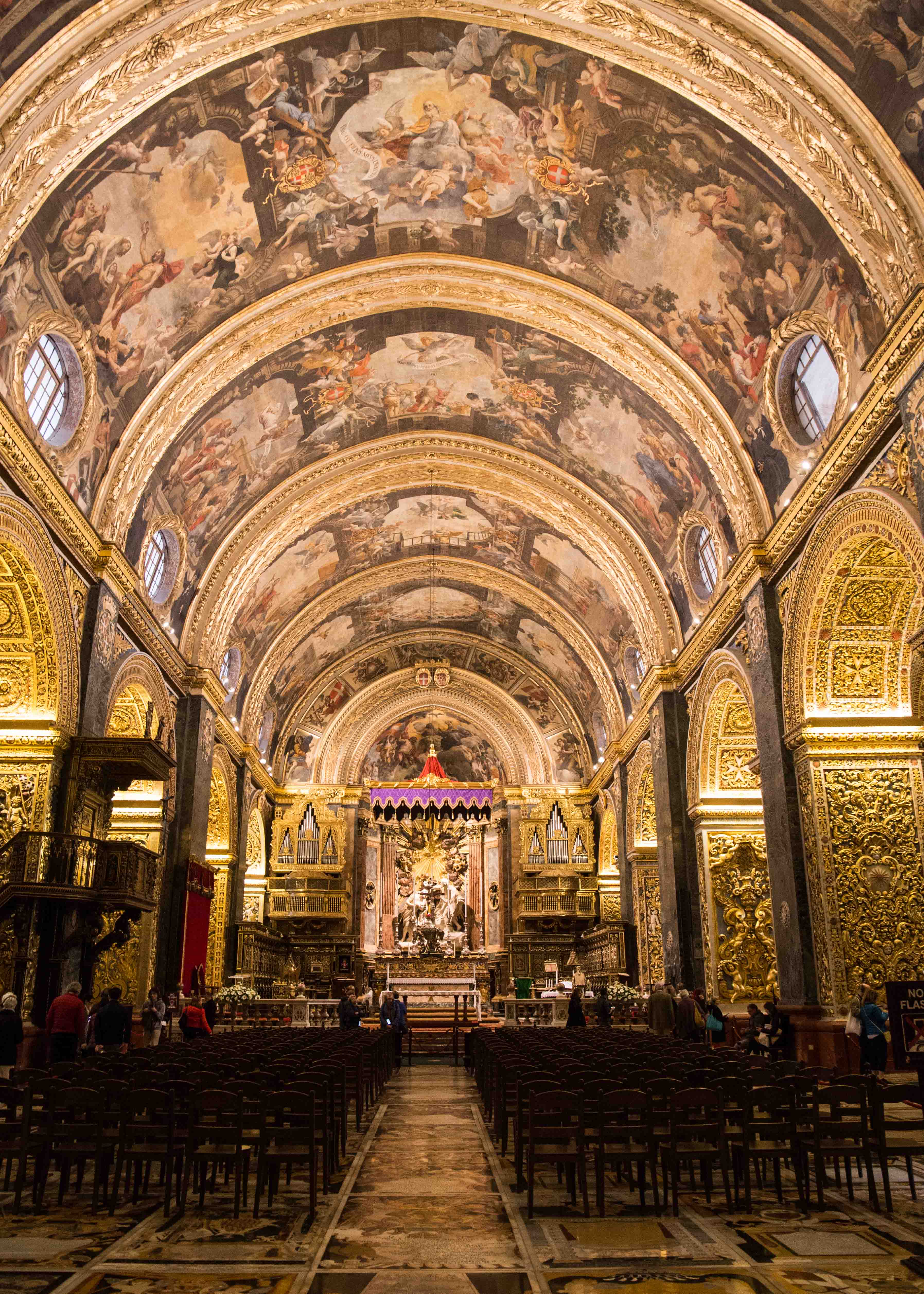 St. John's Co-Cathedral, the most beautiful cathedral in Malta, Valletta
