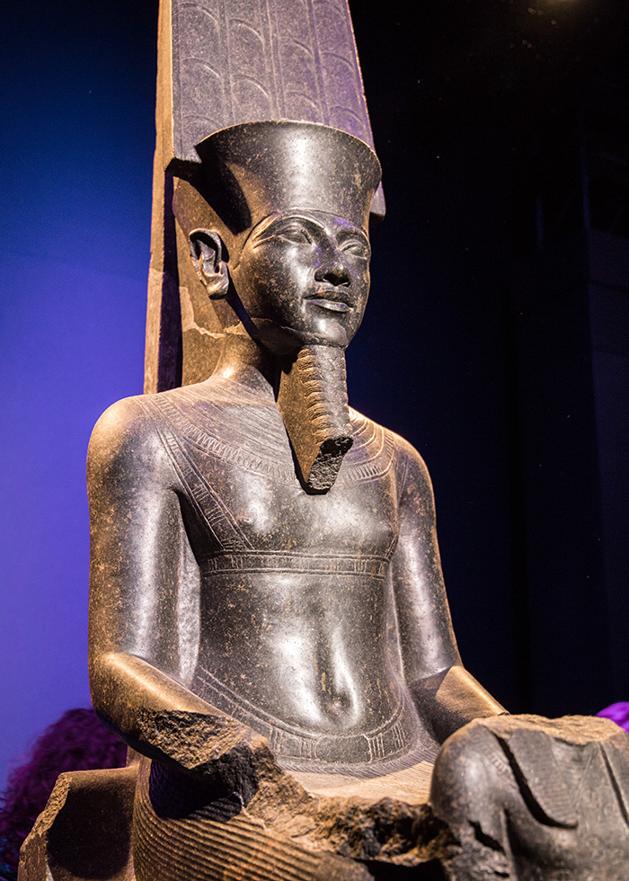 Louvre museum and Toutankhamon : god Amun