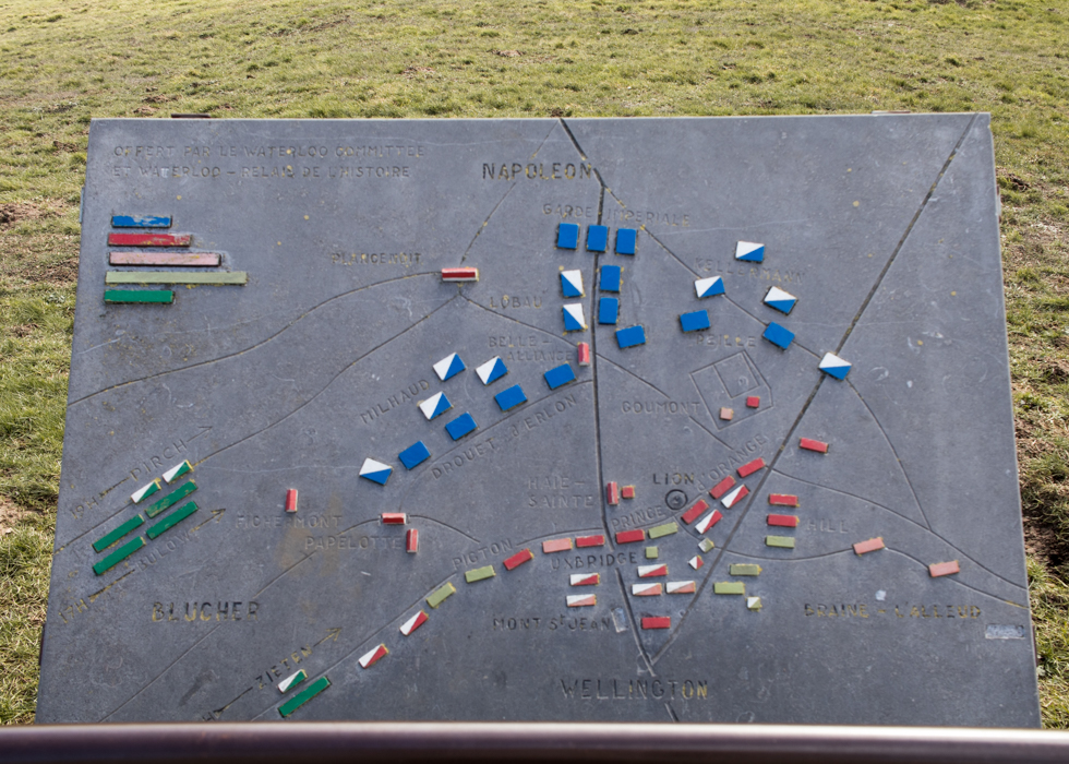 battlefield of Waterloo map