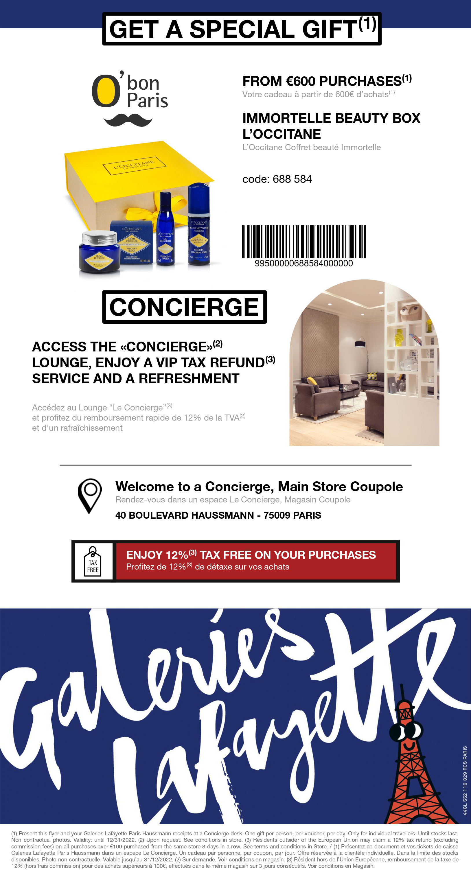 Galeries Lafayette coupon